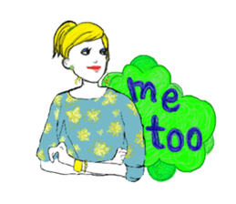 The Candy colors girls sticker #7602004