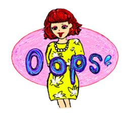 The Candy colors girls sticker #7602005