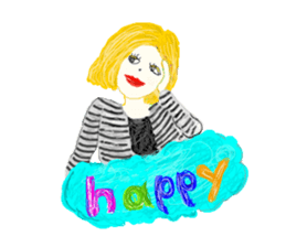 The Candy colors girls sticker #7602007