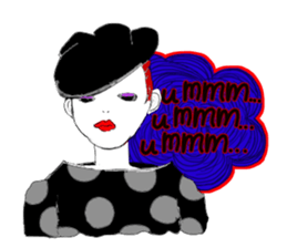 The Candy colors girls sticker #7602009