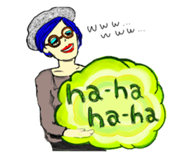 The Candy colors girls sticker #7602013