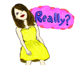 The Candy colors girls sticker #7602016