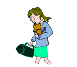 The Candy colors girls sticker #7602018