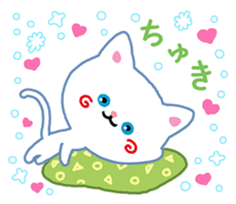 A White Cat @ Blue Eyes 2 sticker #7602496