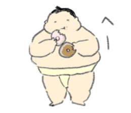 kawaii sumo sticker #7602744