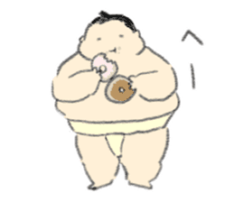 kawaii sumo sticker #7602744