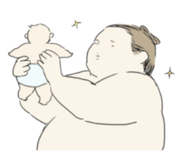 kawaii sumo sticker #7602749