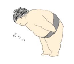 kawaii sumo sticker #7602752