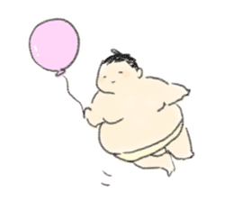 kawaii sumo sticker #7602753