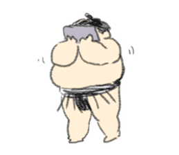 kawaii sumo sticker #7602762