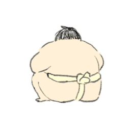 kawaii sumo sticker #7602769
