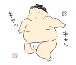 kawaii sumo sticker #7602772
