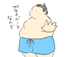 kawaii sumo sticker #7602774