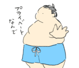 kawaii sumo sticker #7602774