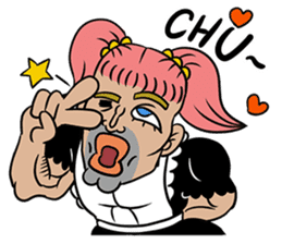 Cute Uncle maid sticker #7602980