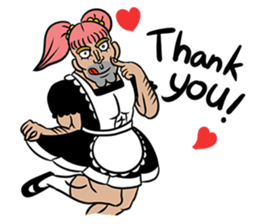 Cute Uncle maid sticker #7602982