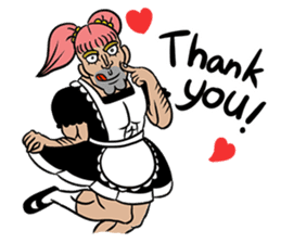 Cute Uncle maid sticker #7602982