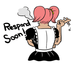 Cute Uncle maid sticker #7602983