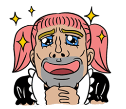 Cute Uncle maid sticker #7602984