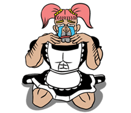 Cute Uncle maid sticker #7602990