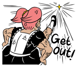 Cute Uncle maid sticker #7603017