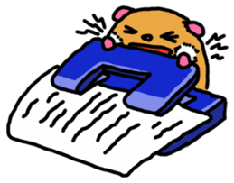 Stationery Hamster sticker #7603024