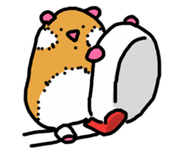 Stationery Hamster sticker #7603026