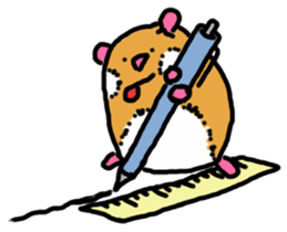 Stationery Hamster sticker #7603040