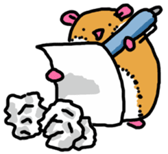 Stationery Hamster sticker #7603045