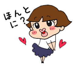 BOCHA Pumpkin pants girl sticker #7603269