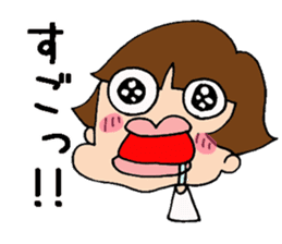 BOCHA Pumpkin pants girl sticker #7603273