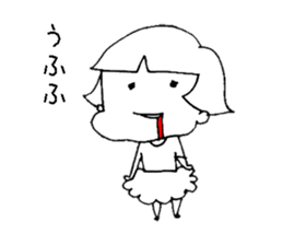 BOCHA Pumpkin pants girl sticker #7603274