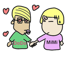 Daily life of DoDo&MiMi (English) sticker #7603579