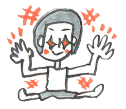 People cheerful sticker #7604493