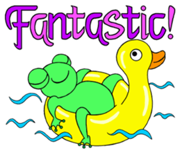 English speaking Froggie 3 sticker #7605261