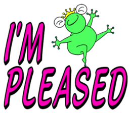 English speaking Froggie 3 sticker #7605262