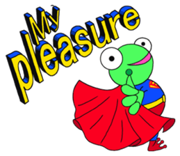 English speaking Froggie 3 sticker #7605266