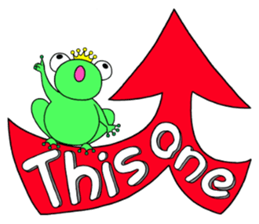 English speaking Froggie 3 sticker #7605268