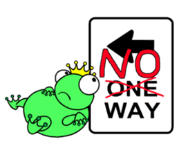 English speaking Froggie 3 sticker #7605275