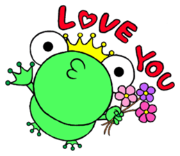 English speaking Froggie 3 sticker #7605280