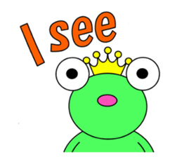 English speaking Froggie 3 sticker #7605285