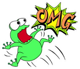 English speaking Froggie 3 sticker #7605291