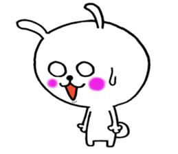 Sticker of Taiwan cute rabbit. sticker #7606032