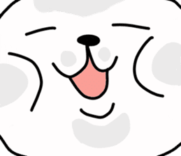 Big Face Bear by yotty sticker #7606510