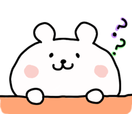 Big Face Bear by yotty sticker #7606534