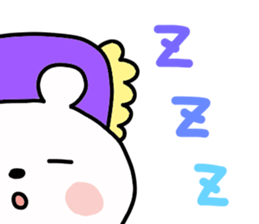 Big Face Bear by yotty sticker #7606537