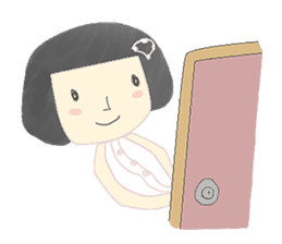 Rice ball sister and her friend(English) sticker #7606584
