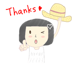 Rice ball sister and her friend(English) sticker #7606588