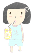 Rice ball sister and her friend(English) sticker #7606610