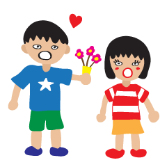 Children's Painting style Sticker (boy)